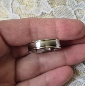 Men's (or unisex) Benchmark Cobalt Chrome wedding ring Size 8.5